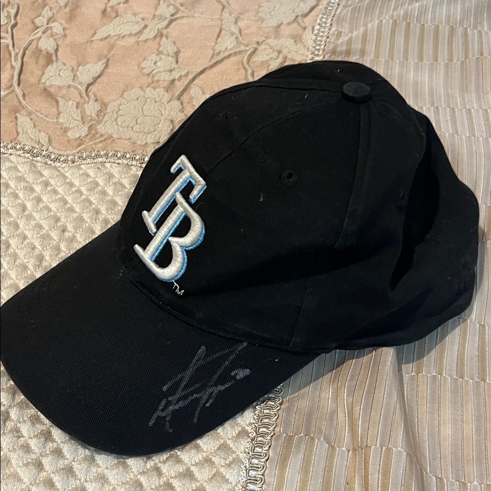 Vintage Black TB Embroidered Baseball Cap - Unbranded